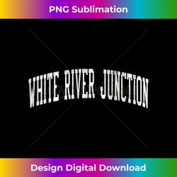 White River Junction VT Vintage Athletic Sports JS02 Tank Top - Deluxe PNG Sublimation Download - Elevate Your Style with Intricate Details