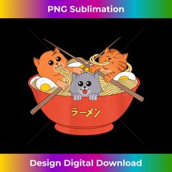 Ramen Cat - Funny Japanese Noodle Kitty - Chic Sublimation Digital Download - Reimagine Your Sublimation Pieces
