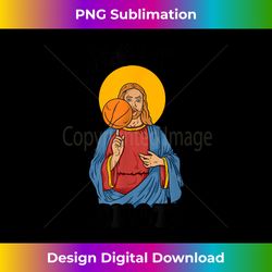 holy shot t- - jesus basketball f - luxe sublimation png download - elevate your style with intricate details