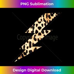 Cool Cheetah Leopard Animal Print Lightning Bolt Tank Top - Minimalist Sublimation Digital File - Animate Your Creative Concepts