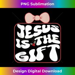 Jesus is the Gift Christmas Christian Tank - Timeless PNG Sublimation Download - Challenge Creative Boundaries
