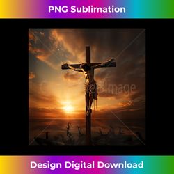 Jesus Catholic Heart Christian Cross Tank To - Minimalist Sublimation Digital File - Reimagine Your Sublimation Pieces