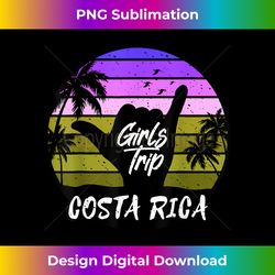 Girls Trip Costa Rica Matching Costa Rica Surfer Shaka Sign - Deluxe PNG Sublimation Download - Enhance Your Art with a Dash of Spice