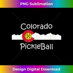 Colorado Pickleball - Chic Sublimation Digital Download - Striking & Memorable Impressions