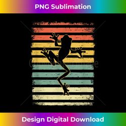 Cool Retro Sunset Tree Frog Silhouette Graphic - Bespoke Sublimation Digital File - Elevate Your Style with Intricate Details