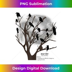Murder of Crows Funny Animal - Chic Sublimation Digital Download - Pioneer New Aesthetic Frontiers