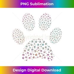 Tie Dye Dog Cat Paw Animal Cat Dog Lovers Dot Day - Innovative PNG Sublimation Design - Striking & Memorable Impressions