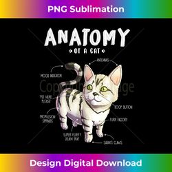 Anatomy Of A Cat T- - Cute Funny Kitten Pet Tee - Timeless PNG Sublimation Download - Animate Your Creative Concepts