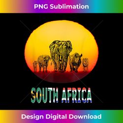 Big Five at Sunset South Africa Pride - Innovative PNG Sublimation Design - Tailor-Made for Sublimation Craftsmanship