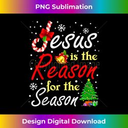 Christmas Stocking Stuffer Gifts Christian Jesus The Reason Tank - Sleek Sublimation PNG Download - Customize with Flair
