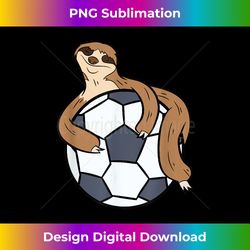 Cute Sloth Soccer Kids Lazy Sloth With Soccer Ball - Bohemian Sublimation Digital Download - Chic, Bold, and Uncompromising