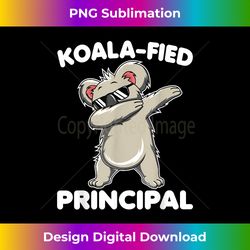 Dabbing Koala School Principal Funny Animal Puns - Crafted Sublimation Digital Download - Customize with Flair