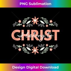 I belong to Christ typography and flowers Tank T - Urban Sublimation PNG Design - Challenge Creative Boundaries