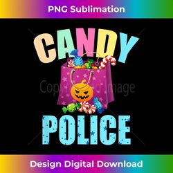 Funny Halloween Candy Security Police - Bohemian Sublimation Digital Download - Access the Spectrum of Sublimation Artistry