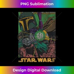Star Wars Boba Fett Vintage Comic Book - Deluxe PNG Sublimation Download - Striking & Memorable Impressions