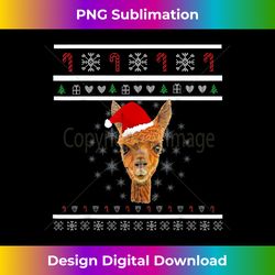 Christmas Llama Santa Hat Ugly Christmas Alpaca - Chic Sublimation Digital Download - Ideal for Imaginative Endeavors