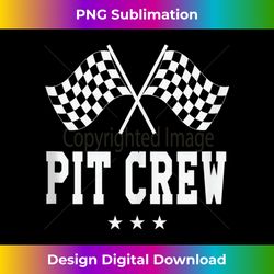 Pit Crew Racing Tank Top - Contemporary PNG Sublimation Design - Infuse Everyday with a Celebratory Spirit