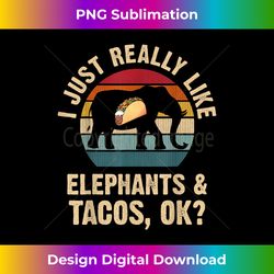 Elephants and Tacos lover Cinco de mayo Taco Tuesday Cute - Innovative PNG Sublimation Design - Elevate Your Style with Intricate Details