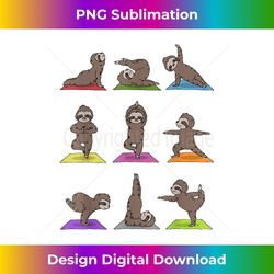 Sloth Yoga - Deluxe PNG Sublimation Download - Reimagine Your Sublimation Pieces