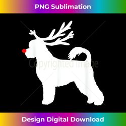 Funny Portuguese Water Dog Christmas Reindeer Antlers Xmas - Innovative PNG Sublimation Design - Challenge Creative Boundaries
