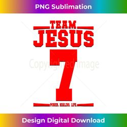 Team Jesus Jersey 7 His Name Is Power Healing - Minimalist Sublimation Digital File - Infuse Everyday with a Celebratory Spirit