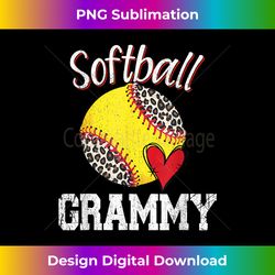 Softball Grammy Leopard Tee Ball Funny Mother's Day - Deluxe PNG Sublimation Download - Striking & Memorable Impressions