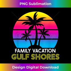 Family Vacation Gulf Shores Alabama Retro Sunset Beach Trip - Innovative PNG Sublimation Design - Infuse Everyday with a Celebratory Spirit