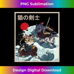 Vintage Japan Samurai Neko Asia Kanagawa Cat - Timeless PNG Sublimation Download - Striking & Memorable Impressions
