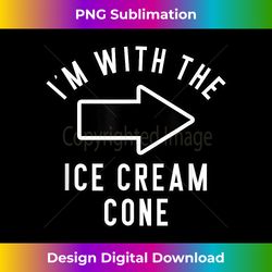 Couples Halloween Costume s I'm With The Ice Cream Cone - Vibrant Sublimation Digital Download - Rapidly Innovate Your Artistic Vision