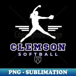 clemson tigers softball - artistic sublimation digital file