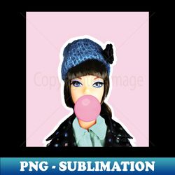 pop! doll with blue hat - stylish sublimation digital download