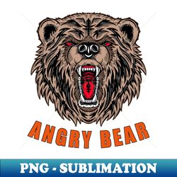angry bear - sublimation-ready png file