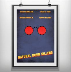 Natural Born Killers movie poster minimalist