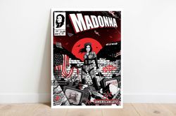 Madonna Print - American Life Comic Cover Art
