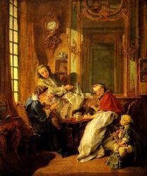 The Luncheon Wealth Women Children Paris 1739 Painting By Francois Boucher Repro