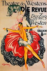 Theater Des Westens Die Revue Show Girl Dance Berlin German Vintage Poster Repro