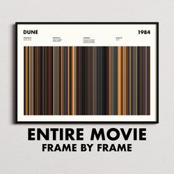 Dune 1984 Movie Barcode Print, Dune 1984 Print, Dune 1984 Poster, Dune 1984 Art, Dune 1984 Gifts