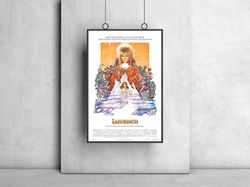 1986 Labyrinth Movie Poster, Vintage Musical Fantasy Film Print, David Bowie Art, Labyrinth Art, Labyrinth Print, Movie