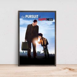 The Pursuit of Happyness Movie Poster Room Decor, Home Decor, Art Poster for Gift