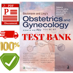 Latest 2023 Beckmann and Ling's Obstetrics and Gynecology 9th Edition By Robert Casanova Test bank All Chapters