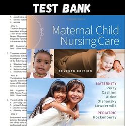 Latest 2023 Maternal Child Nursing Care 7th Edition by Shannon E. Perry Complete Guide 2022 Test bank All Chapters