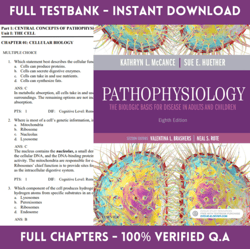 Latest 2023 Pathophysiology The Biologic Basis for Disease 8th Edition By Kathryn L McCance Test bank All chapters