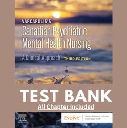 Test Bank For Varcaroliss Canadian Psychiatric Mental Health Nursing 3rd Edition By Sonya Jakubec Cheryl Pollard