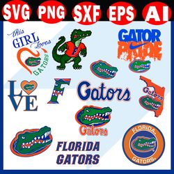 Florida Gators SVG Bundle, Florida Gators Logo, NCAA SVG, Sport SVG Digital File, Florida Gators Png