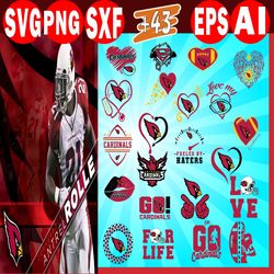 43 Arizona Cardinals Bundle Svg, Bundle Cardinals Svg, Sport Svg,