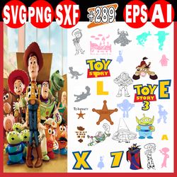 Toy Story SVG, Toy Story Font, Toy Story PNG, Toy Story Characters SVG, Woody SVG, Forky SVG, Toy Story Alien SVG