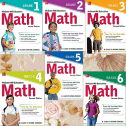 McGraw-Hill Education Math Grade 1 2 3 4 5 6, Second Edition 2nd Edition (kids) bandle
