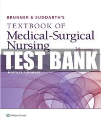 Brunner and Suddarth's Textbook of Medical-Surgical Nursing 14th Edition by Hinkle Test Bank | Brunner and Suddarth's