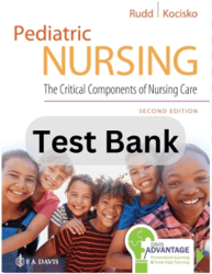 Pediatric Nursing The Critical Components of Nursing Care 2nd Edition by Rudd Test Bank