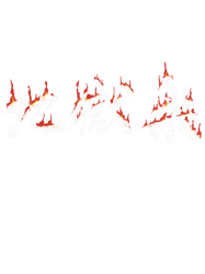 Hells paradise or jigokuraku title text typography with cool fire ornamentBlack